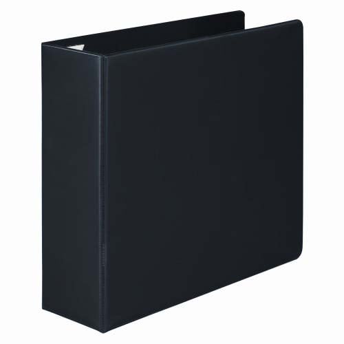 Wilson Jones 3" Black Premium Opaque D-Ring Binders - 6pk