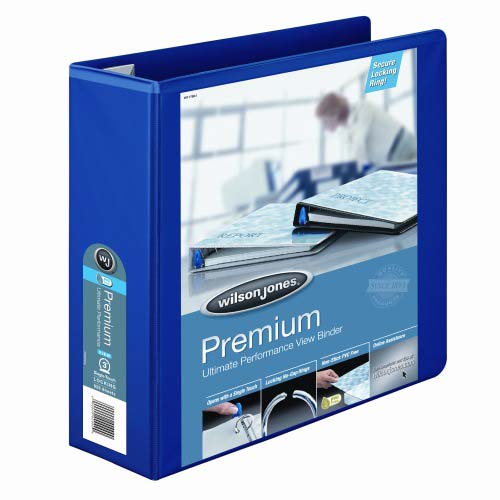 Wilson Jones 3" Blue Premium Single-Touch Binders 6pk - W87910PP1