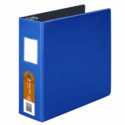 Wilson Jones 3" Dark Blue Heavy Duty Opaque D-Ring Binders 6pk - W384-49BLPP