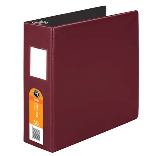 Wilson Jones 3" Dark Red Heavy Duty Opaque D-Ring Binders 6pk - W384-49CPP