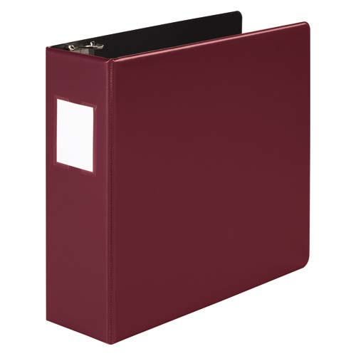 Wilson Jones 3" Dark Red Heavy Duty Opaque Round Binders - 6pk