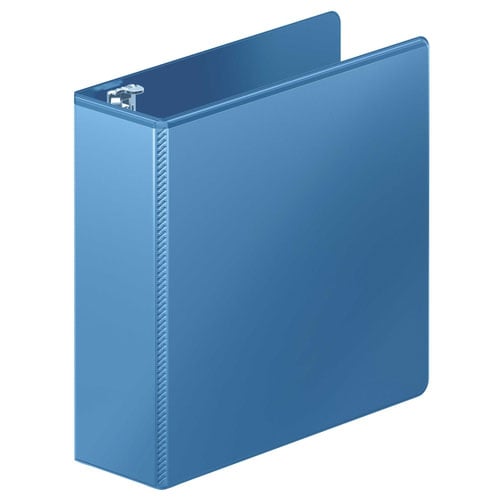 Wilson Jones 3" PC Blue Heavy Duty Round Ring View Binder 8pk - W363-49-7462PP