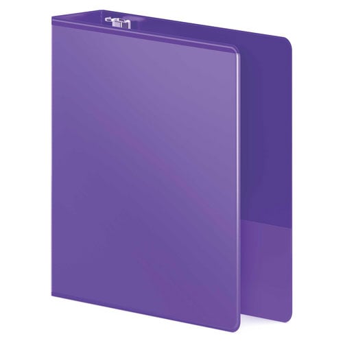 Wilson Jones 3" Purple Heavy Duty Round Ring View Binder 8pk - W363-49-267PP