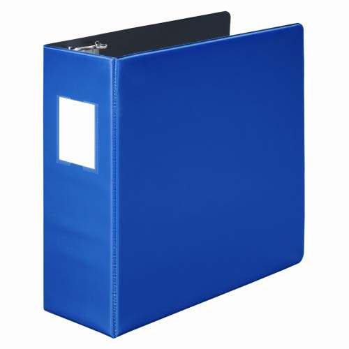 Wilson Jones 4" Dark Blue Heavy Duty Opaque D-Ring Binders - 6pk