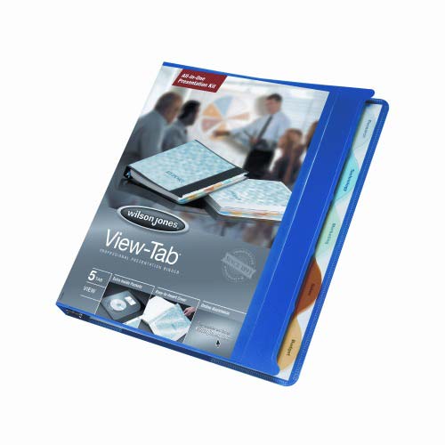 Wilson Jones 5/8" 5 Tab View-Tab Binders - 12pk