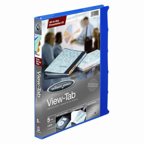 Wilson Jones 5/8" 5 Tab View-Tab Binders - 12pk