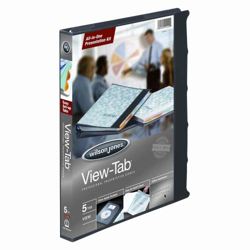 Wilson Jones 5/8" Assorted Color 5 Tab View-Tab Binders 12pk - W55367