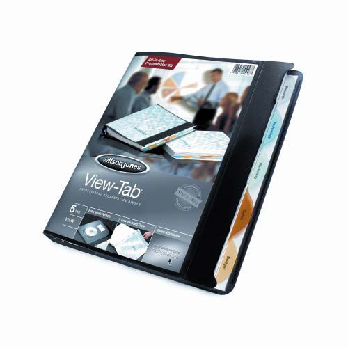 Wilson Jones 5/8" Assorted Color 5 Tab View-Tab Binders 12pk - W55367