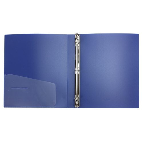 Wilson Jones 5/8" Blue Non-Stick Flexible Binders 12pk - A7043344DA