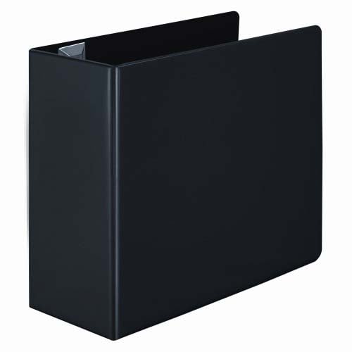 Wilson Jones 5" Black Premium Opaque D-Ring Binders 2pk - W87615PP