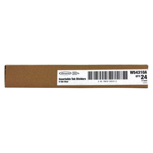 Wilson Jones 5-tab Clear Single-Sided Insertable Tab Indexes - W54310A - Clearance Sale