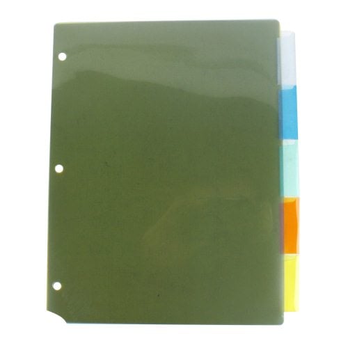 Wilson Jones 5-Tab Poly Insertable Index - W54319