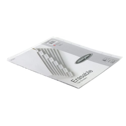 Wilson Jones 8-Tab Erasable Tab Indexes - W54302
