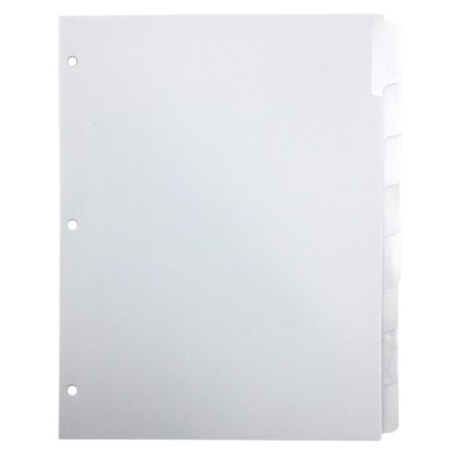 Wilson Jones 8-Tab Erasable Tab Indexes - W54302