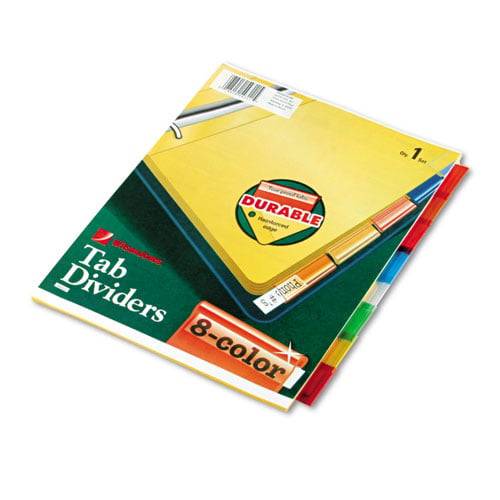 Wilson Jones 8-tab Multicolor Insertable Tab Indexes - W54311