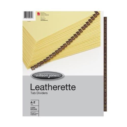 Wilson Jones A-Z Tab Leather Tab Indexes - W54612
