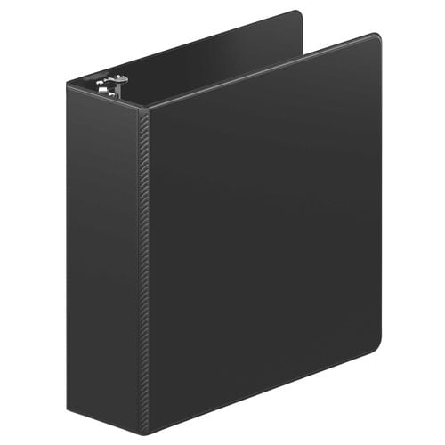 Wilson Jones Black Heavy-Duty Round Ring Non-View Binders