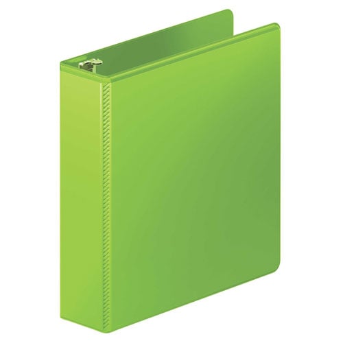 Wilson Jones Chartreuse Heavy Duty Round Ring View Binders