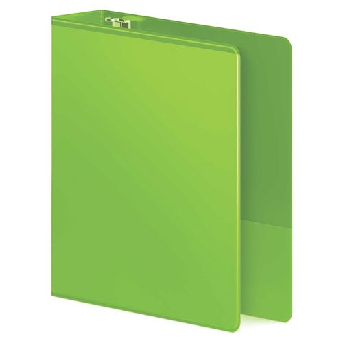 Wilson Jones Chartreuse Heavy Duty Round Ring View Binders