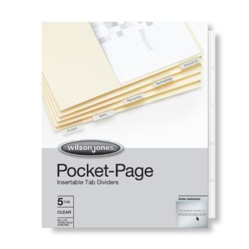 Wilson Jones Pocket Indexes - W53151 - Clearance Sale