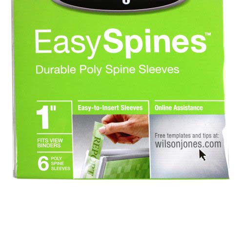 Wilson Jones Printable Customizable Binder Spines (W35513) - 6pk (Discontinued)