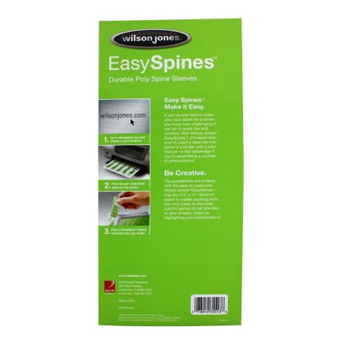 Wilson Jones Printable Customizable Binder Spines (W35513) - 6pk (Discontinued)