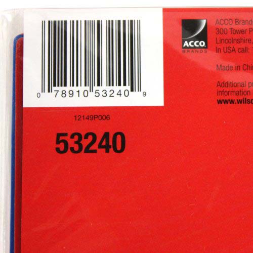 Wilson Jones Tough Tab Poly Indexes - W53240
