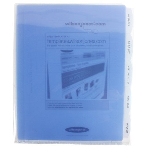 Wilson Jones View-Tab 5 Tab Clear Professional Sorter - W55765