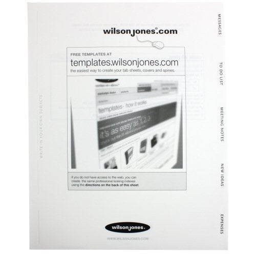 Wilson Jones View-Tab 5 Tab Clear Professional Sorter - W55765