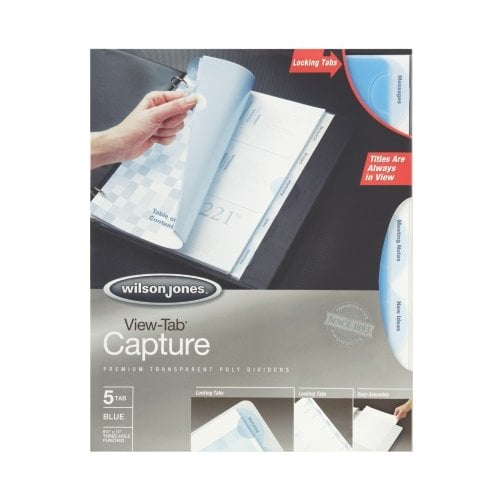 Wilson Jones View-Tab 5-Tab  Round Capture Dividers - W55630