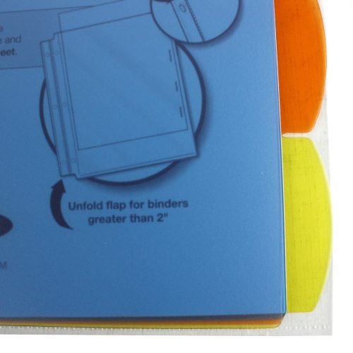 Wilson Jones View-Tab 5 Tab Square Multicolor Dividers - W55065