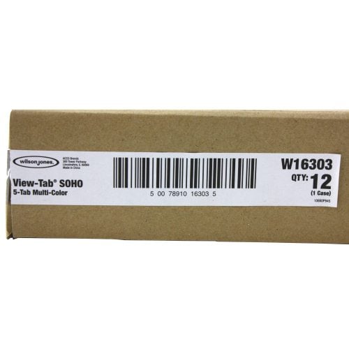 Wilson Jones View-Tab 5 Tab Transparent Dividers - W16303