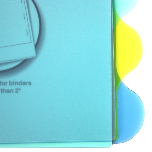 Wilson Jones View-Tab 8 Tab Round Multicolor Dividers - W55063