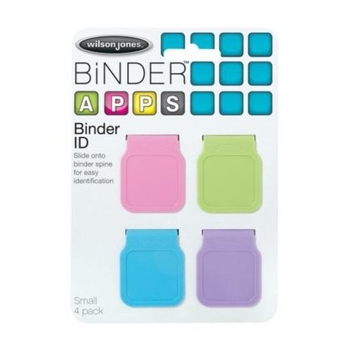 Wilson Jones W20237 Small Binder IDs 4pk - Clearance Sale