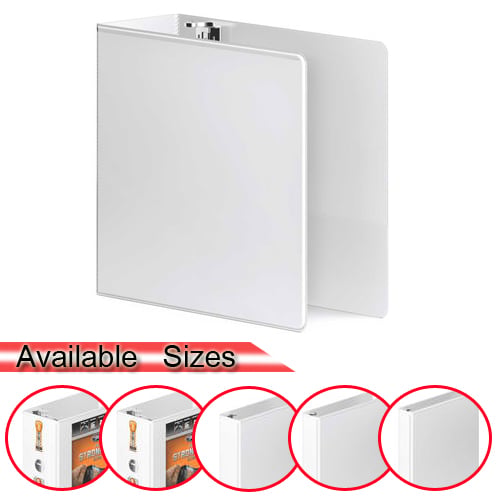Wilson Jones White Heavy Duty D-Ring View Binders