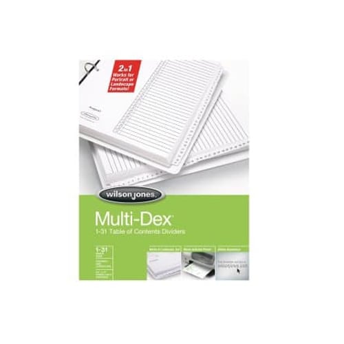 Wilson Jones Multidex Complete - W90101B