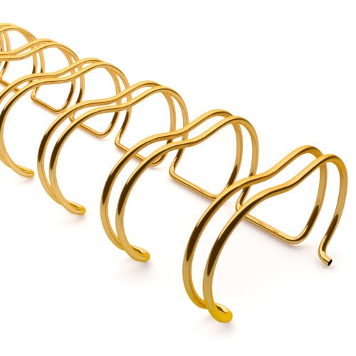 Bronze 5/8" 2:1 Pitch Twin Loop Wire - 50pk