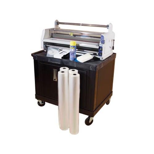 DryLam Tuffy 28" Mobile Laminator Cart With Locking Cabinet