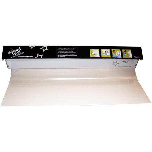Wizard Wall 28" Clear Static ClingZ Film White Board System - 27525SBC - Clearance Sale