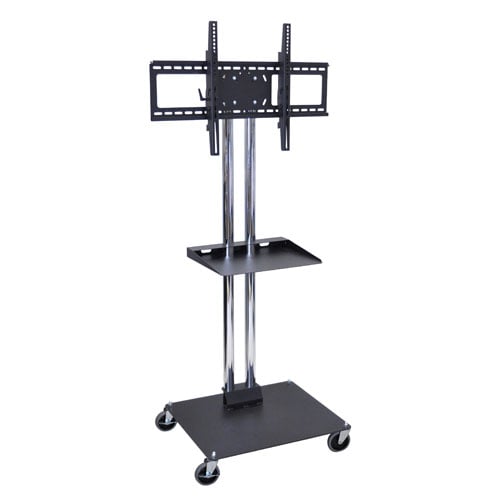 H. Wilson WPSMS62CH-4 37"- 60" LCD TV Mount Mobile Stand (65" High - No Shelf)