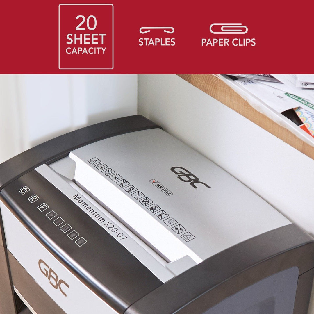 GBC X20-07 Momentum 20-Sheet Level P-4 Micro-Cut Shredder - WSM177001