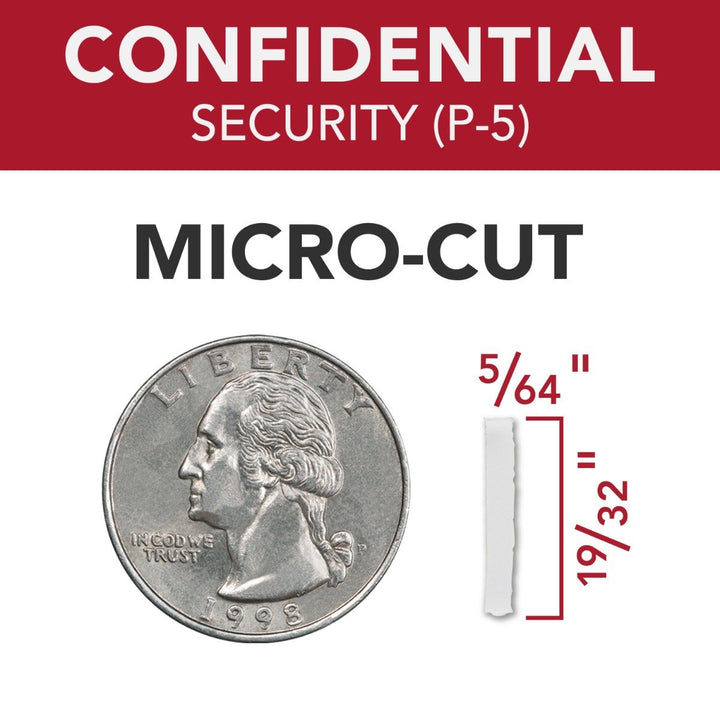 GBC M12-12 Momentum 12-Sheet Level P-5 Micro-Cut Shredder - WSM177003