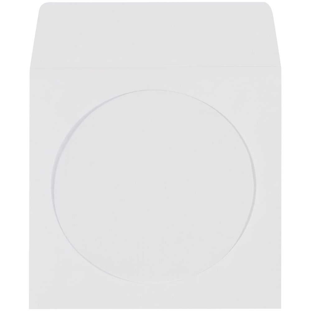 Windowed White CD/DVD Sleeves - 500pk