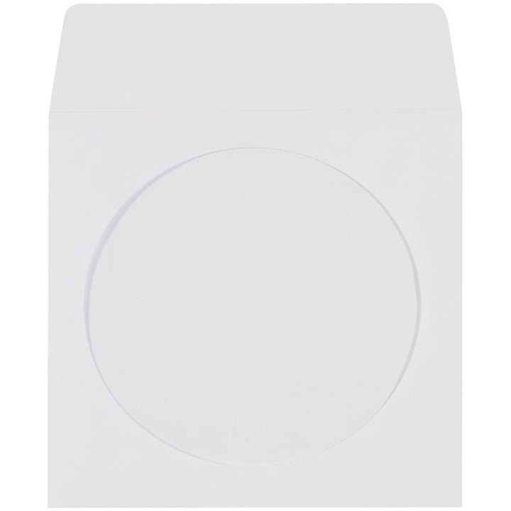Windowed White CD/DVD Sleeves - 500pk