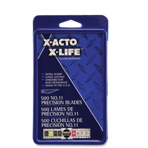 X-Acto No.11 Classic Fine Point X-Life Refill Blade - 500pk