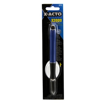 X-Acto X3000 Blue/Black Rubber Barrel Knife with Safety Cap