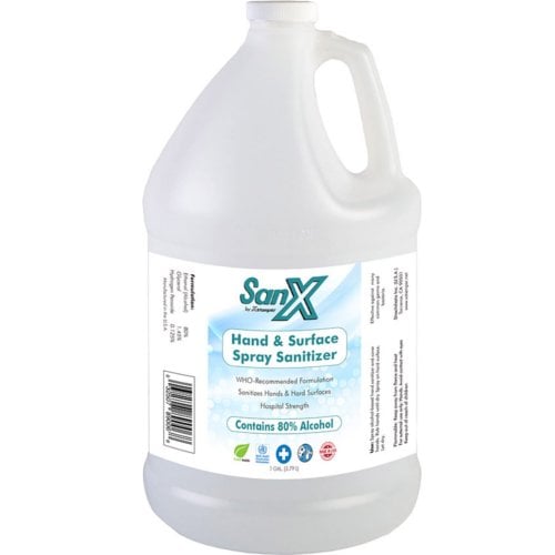 X-Stamper 1 Gallon Hand and Surface Sanitizer - 4 Bottles