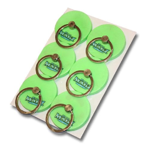 Xtreme Green Low Profile Magnets With Pull Ring - 6pk