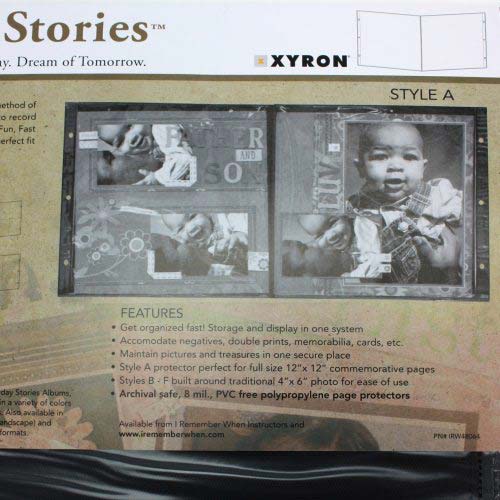 Xyron 12" x 12" Everyday Stories Page Protectors Style A