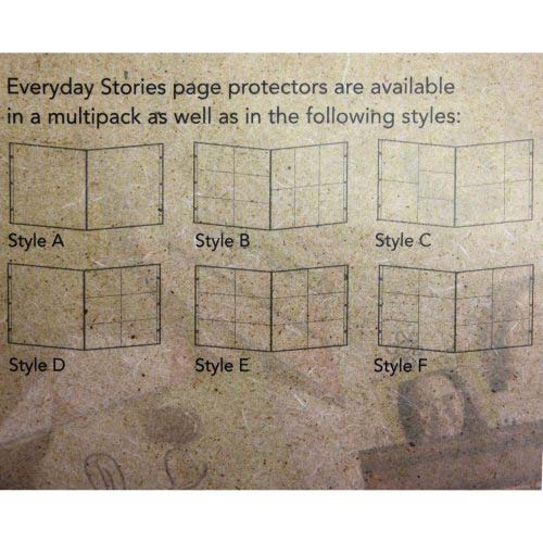 Xyron 12" x 12" Everyday Stories Page Protectors Style D